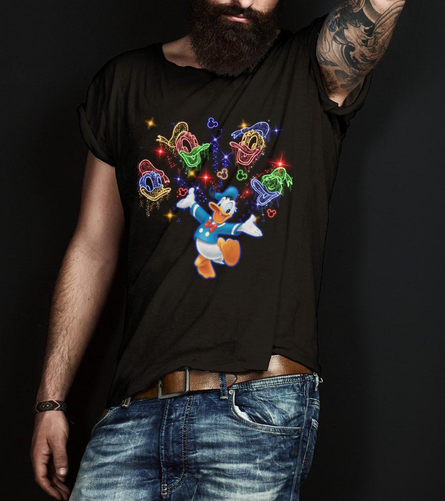 Donald Duck Neon Expressions Disney Favorites T-Shirt