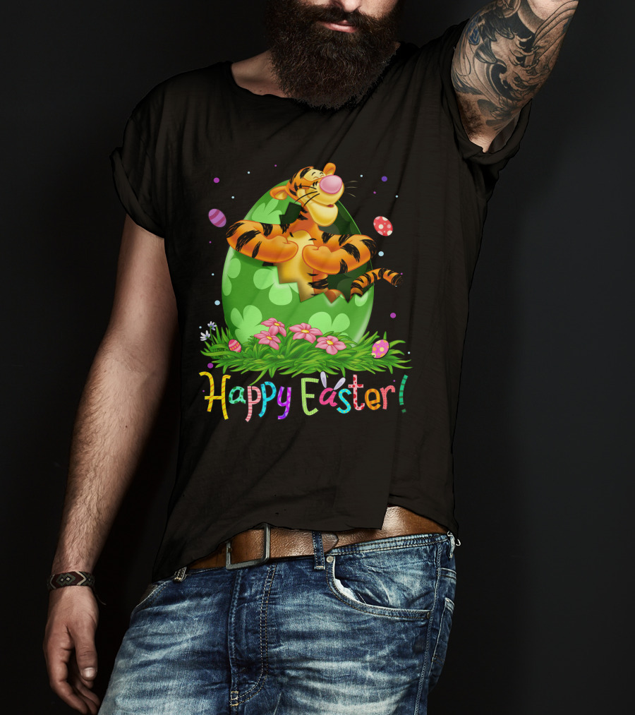 Tigger Happy Easter Egg Hunt Celebration T-Shirt