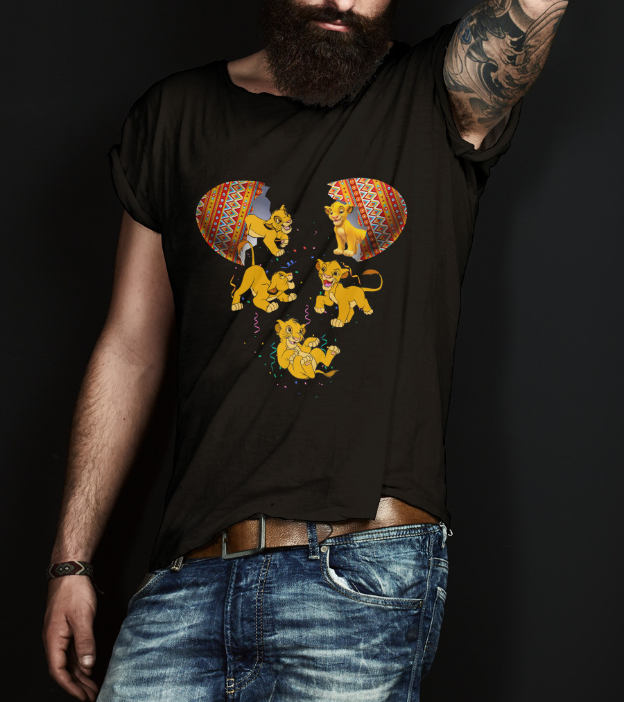 Simba Lion King Inspired Mouse Headburst T-Shirt