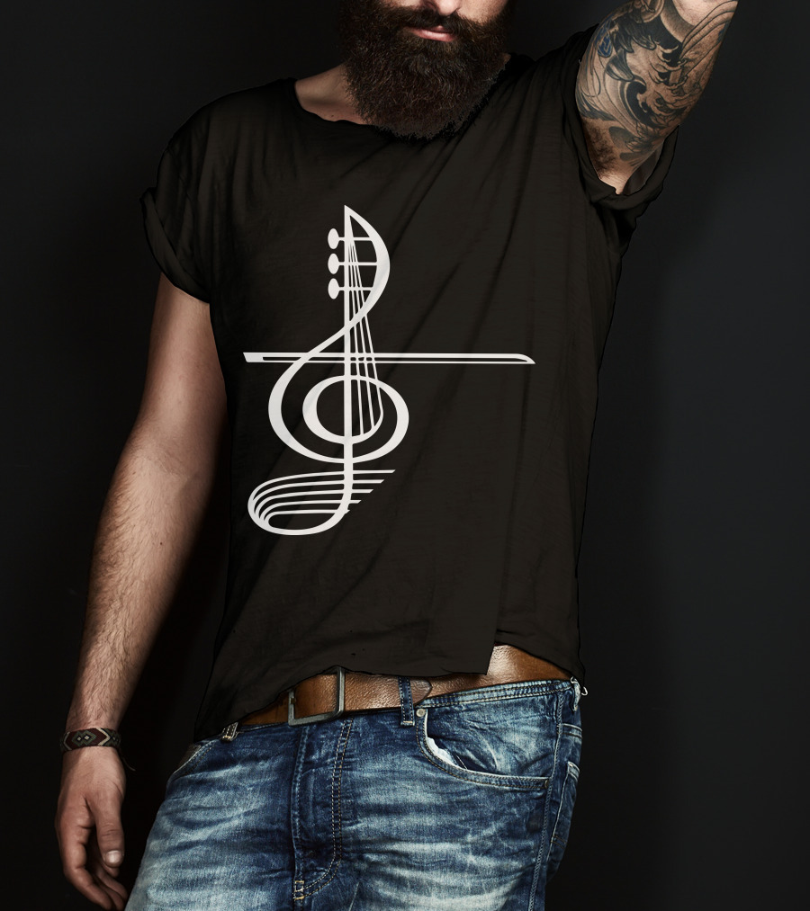 VIOLA Musical Treble Clef Strings T-Shirt