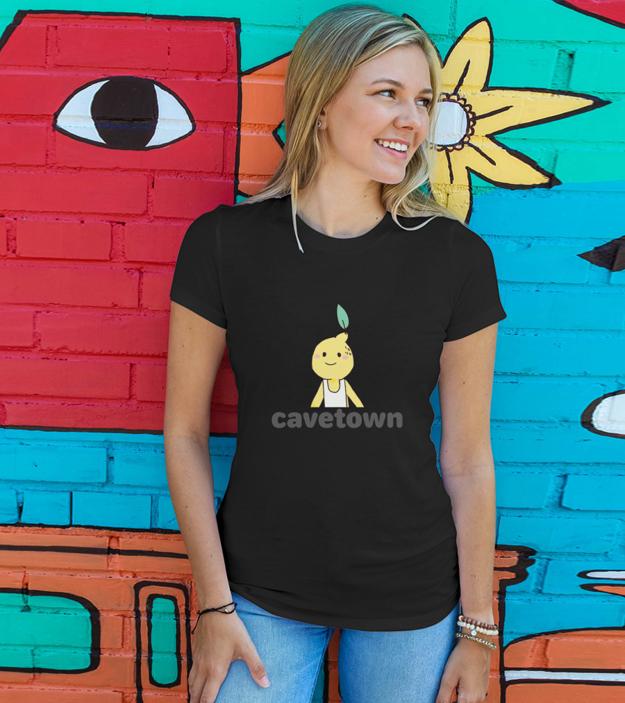 Cavetown Lemon Boy Character With Leaf And White T-Shirt