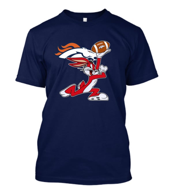 Denver Broncos Bugs Bunny Football Chiefs T-Shirt