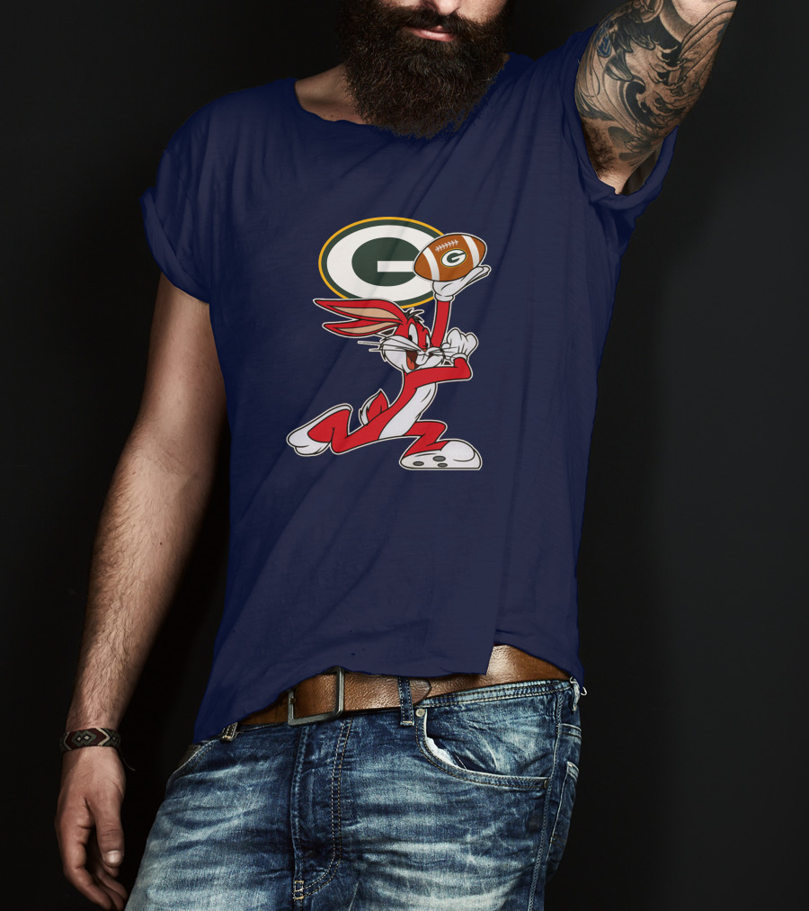 Green Bay Packers Bunny Football T-Shirt
