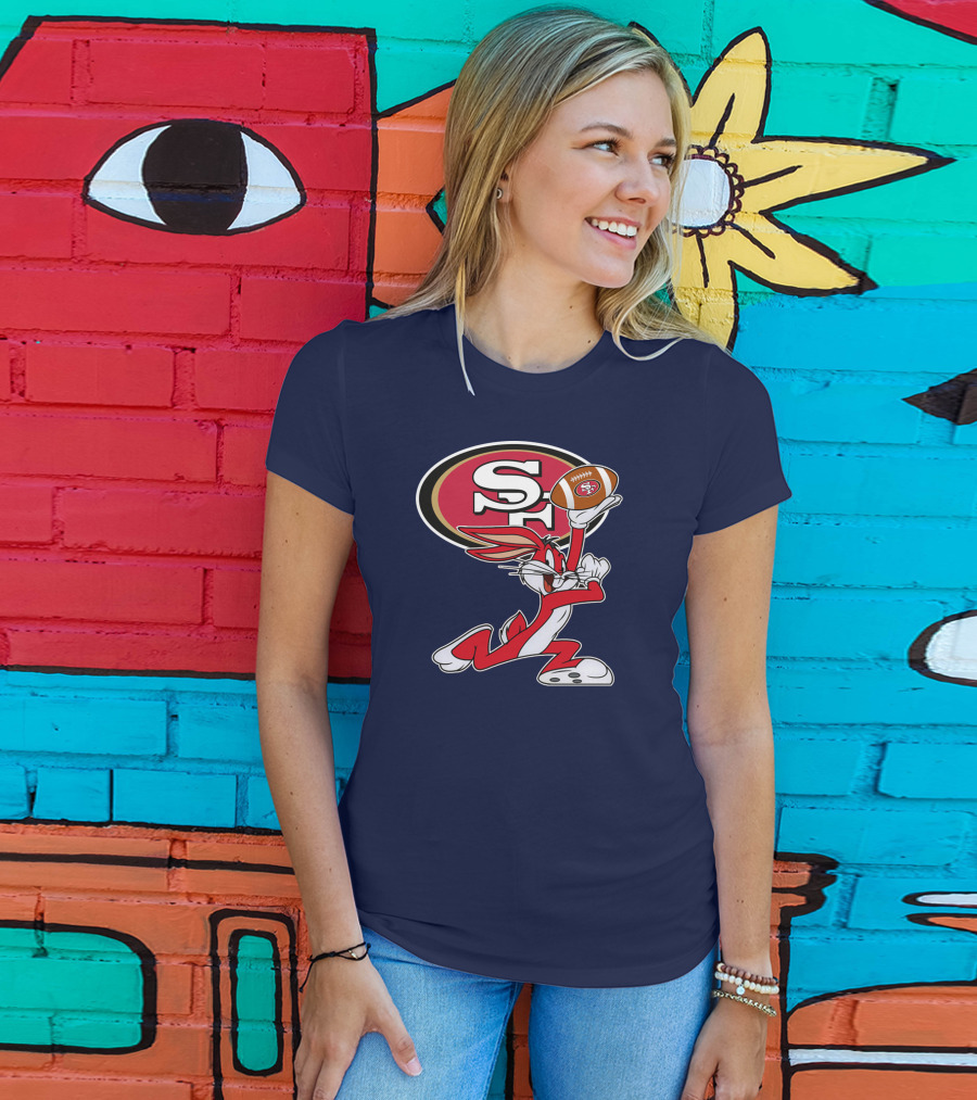 San Francisco 49ers Bugs Bunny Football T-Shirt
