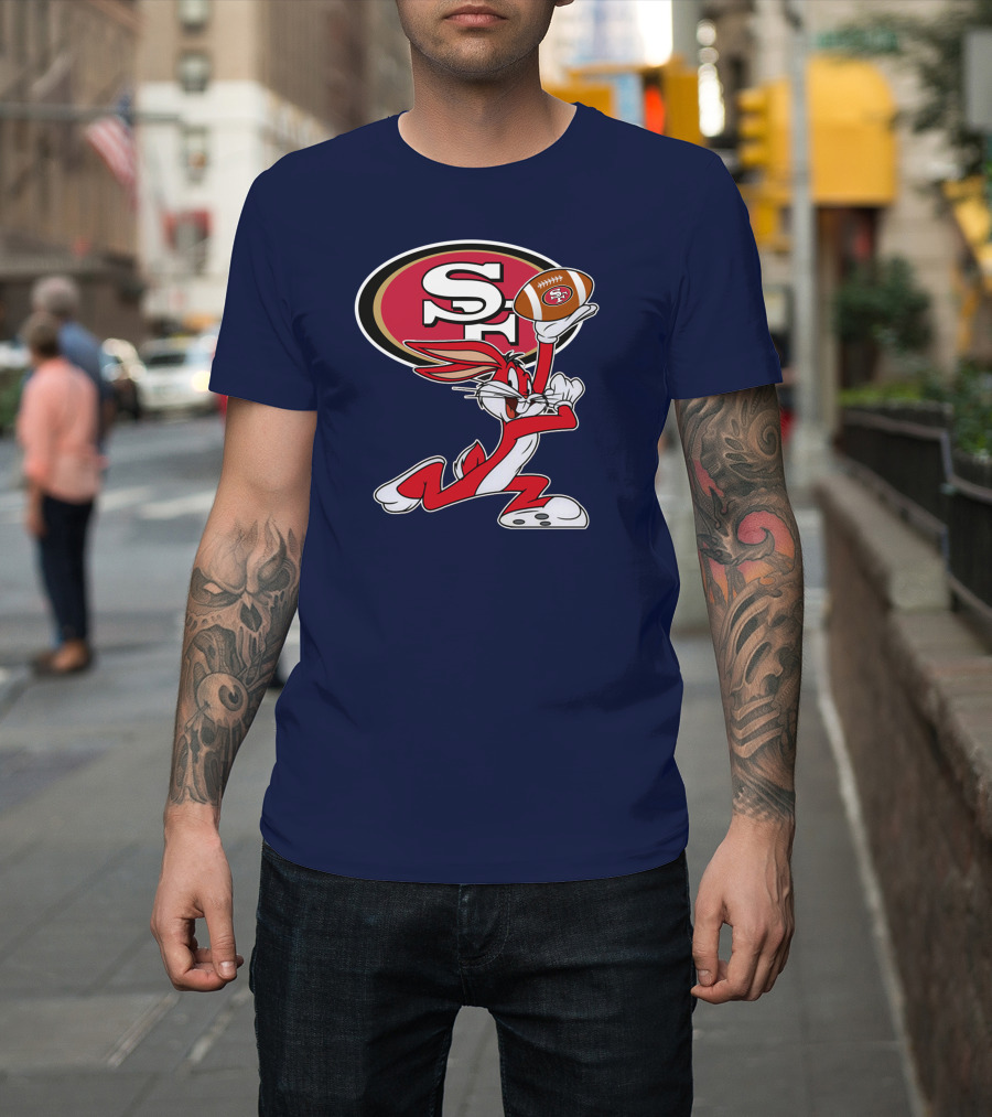 San Francisco 49ers Bugs Bunny Football T-Shirt