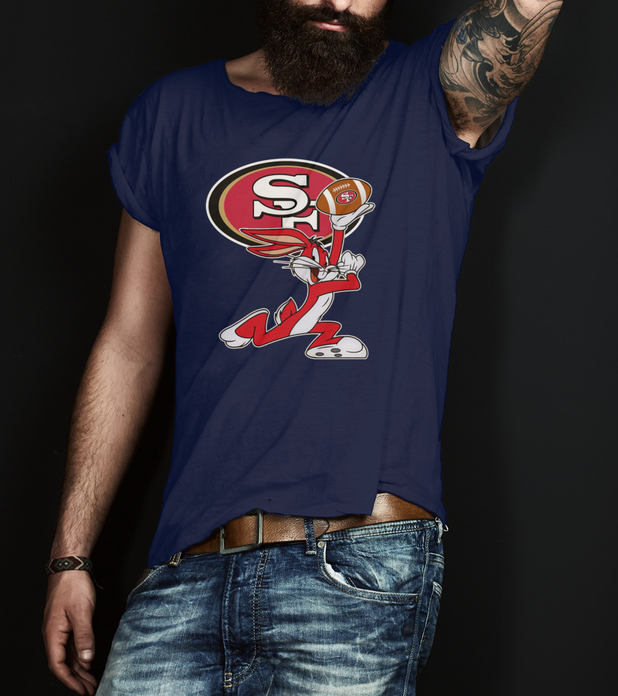 San Francisco 49ers Bugs Bunny Football T-Shirt