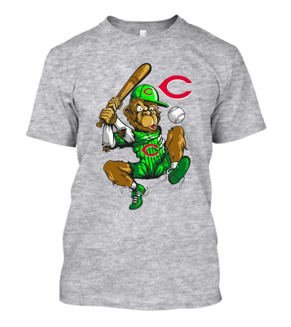 Cincinnati Reds Baseball Gorilla Mascot Home Run T-Shirt