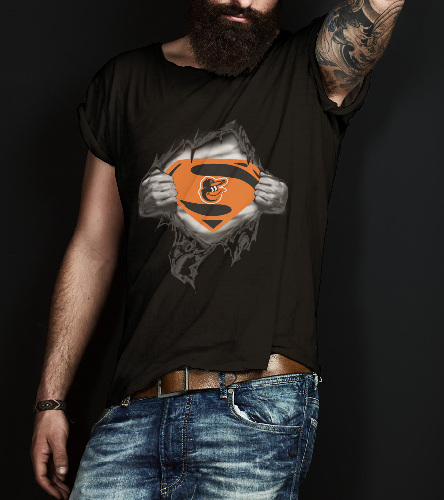 Orioles Superman Logo Baltimore Orioles T-Shirt
