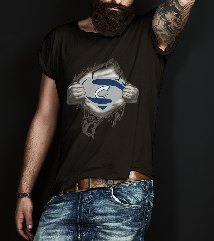 Columbus Clippers Superman Shield Emblem T-Shirt