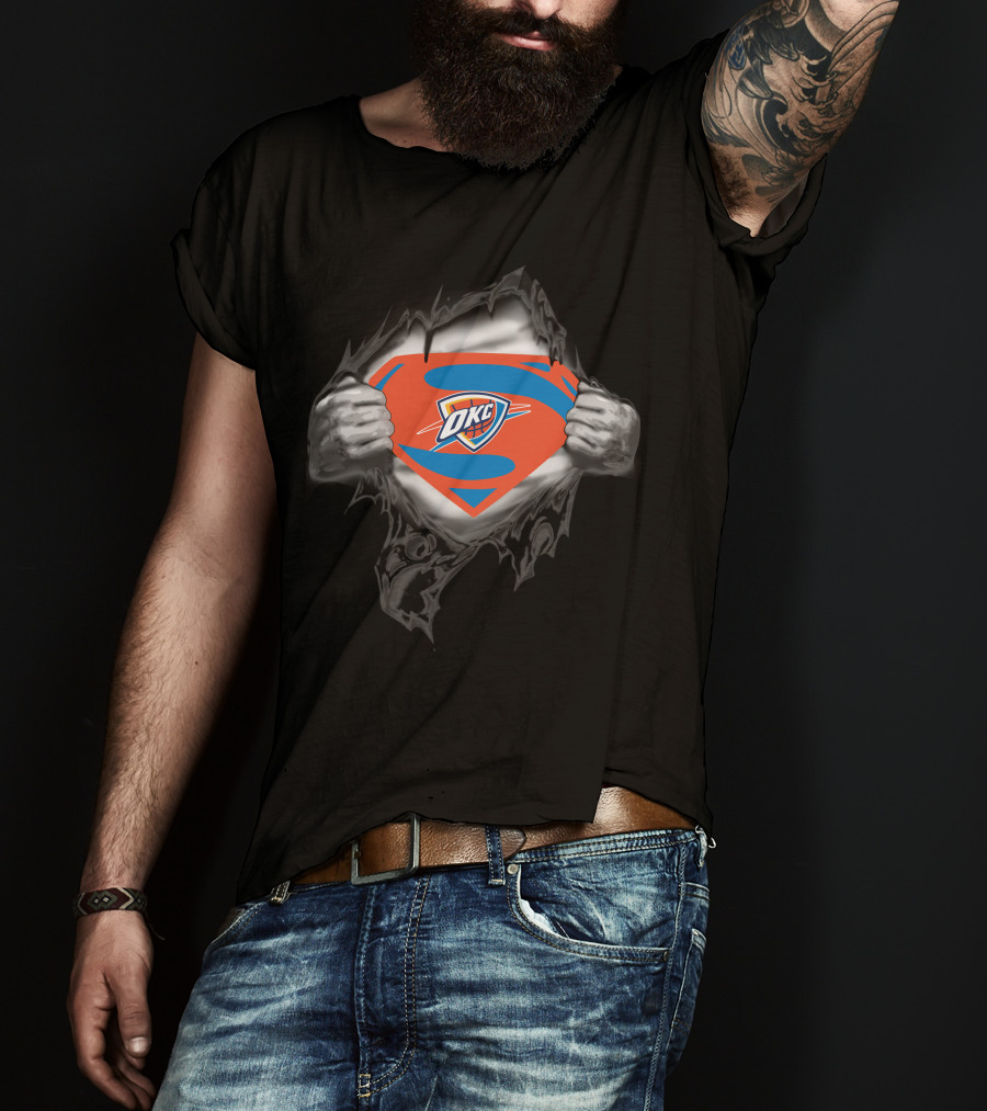 Oklahoma City Thunder OKC Superhero T-Shirt