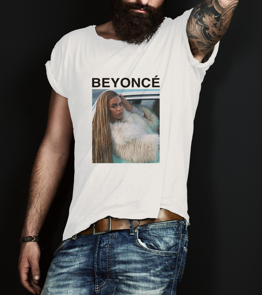 Beyoncé In Fur Coat Looking Powerful T-Shirt