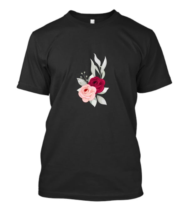 Beauty Rose Flower Aesthetic Blooms T-Shirt