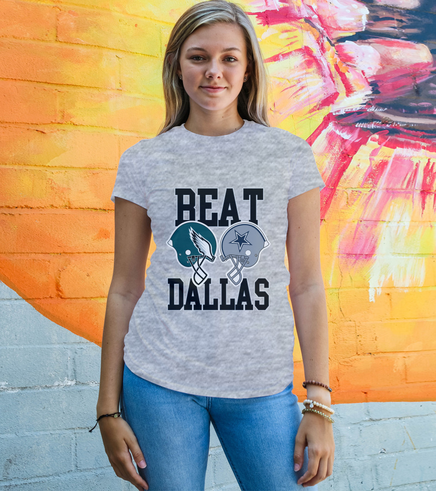 Nick Sirianni Beat Dallas Eagles Helmet Showdown T-Shirt