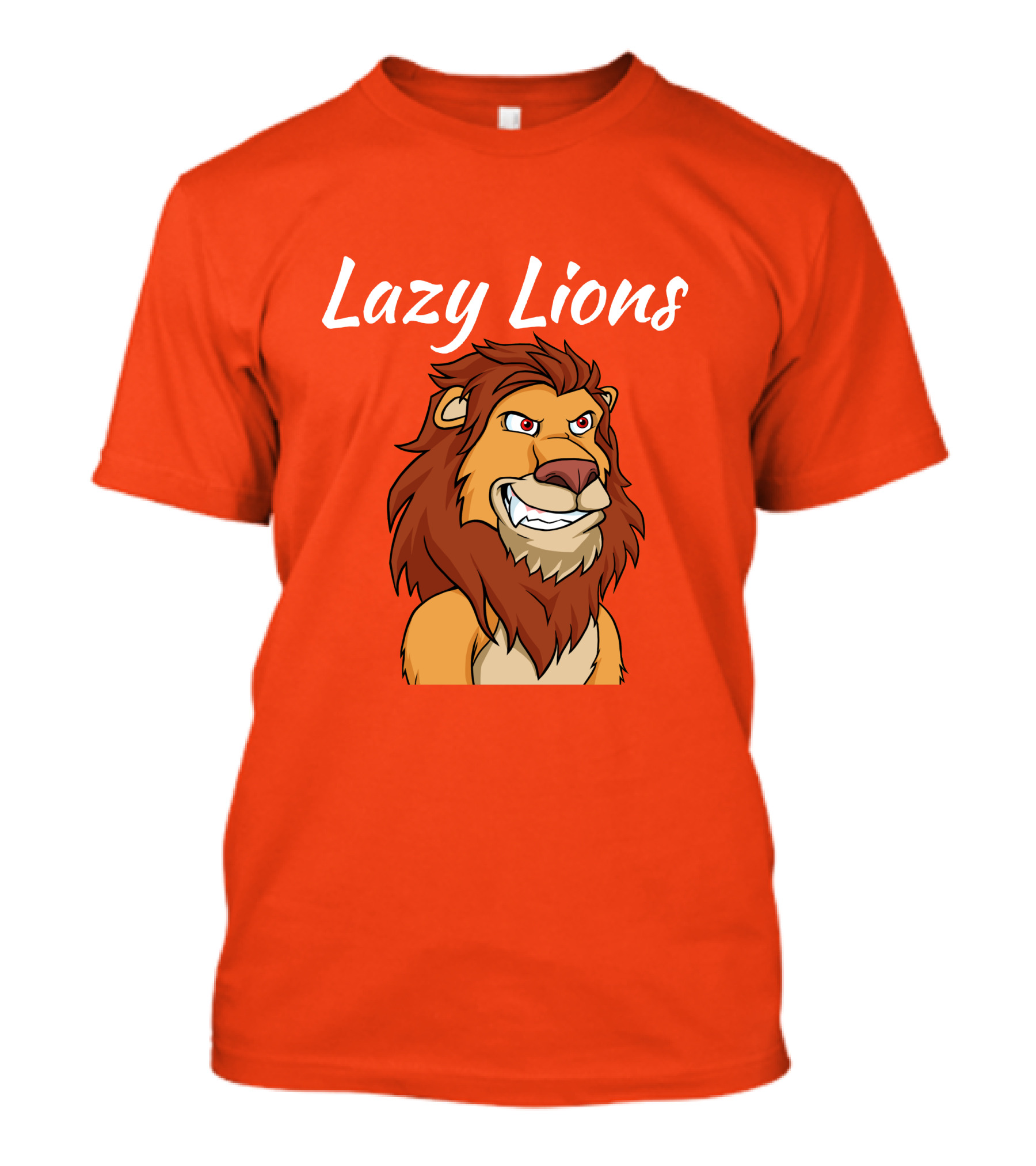 Lazy Lions NFT Apparel Bold Cartoon Lion T-Shirt