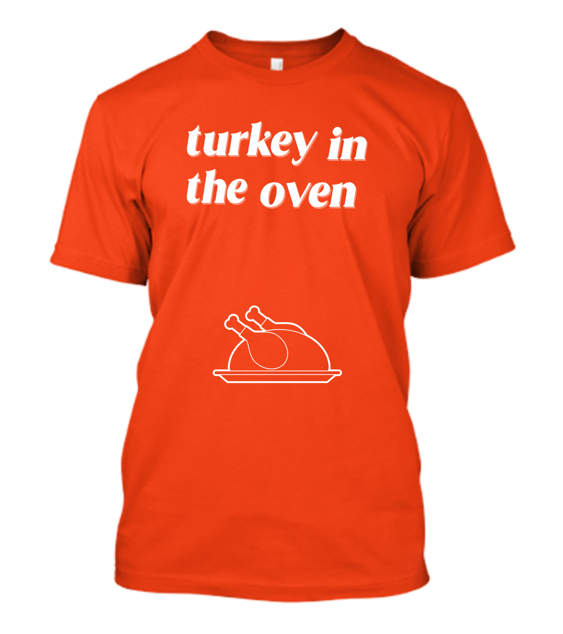 Turkey In The Oven Thanksgiving Holiday Plate T-Shirt