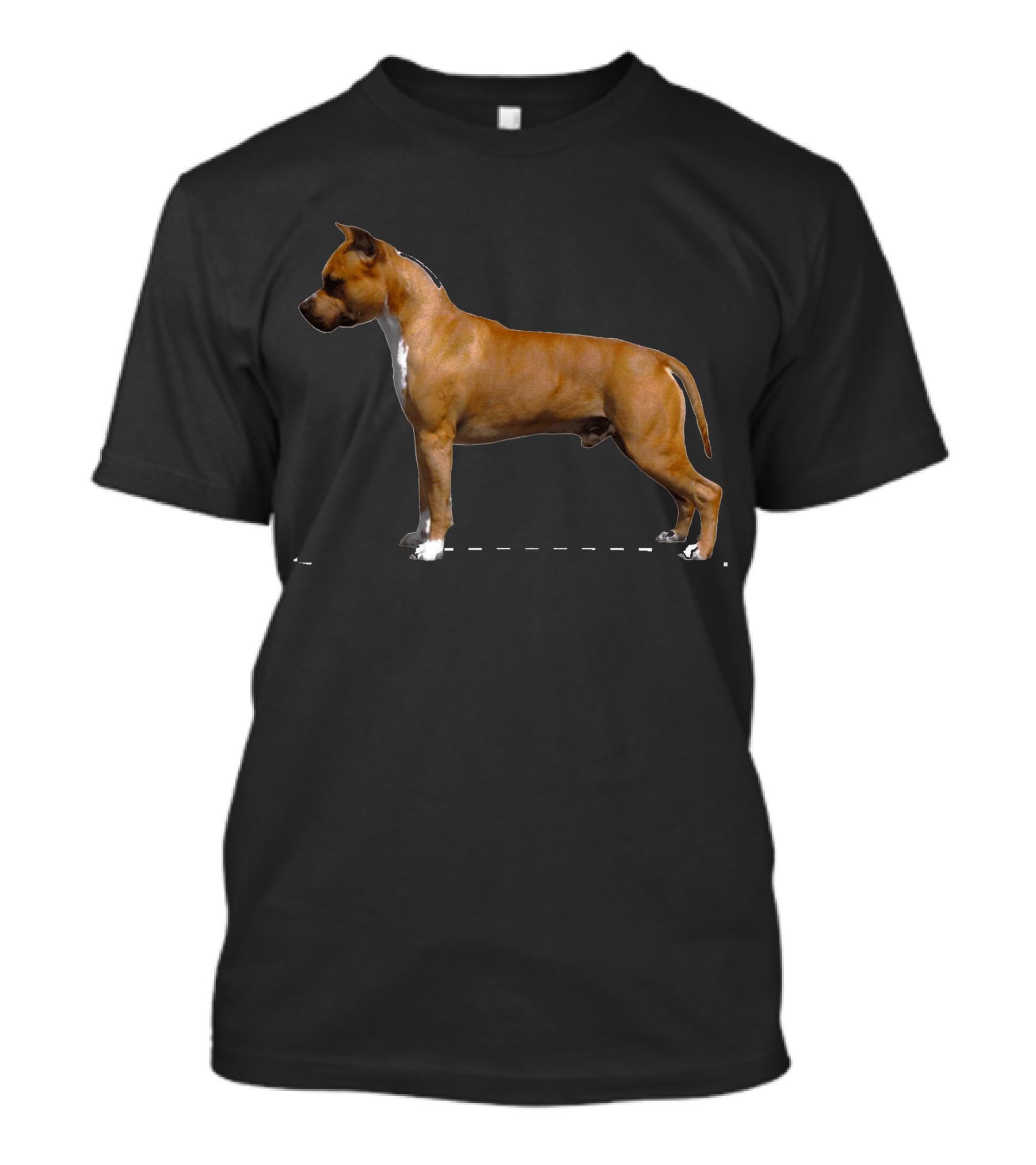 American Staffordshire Terrier Standing Profile T-Shirt