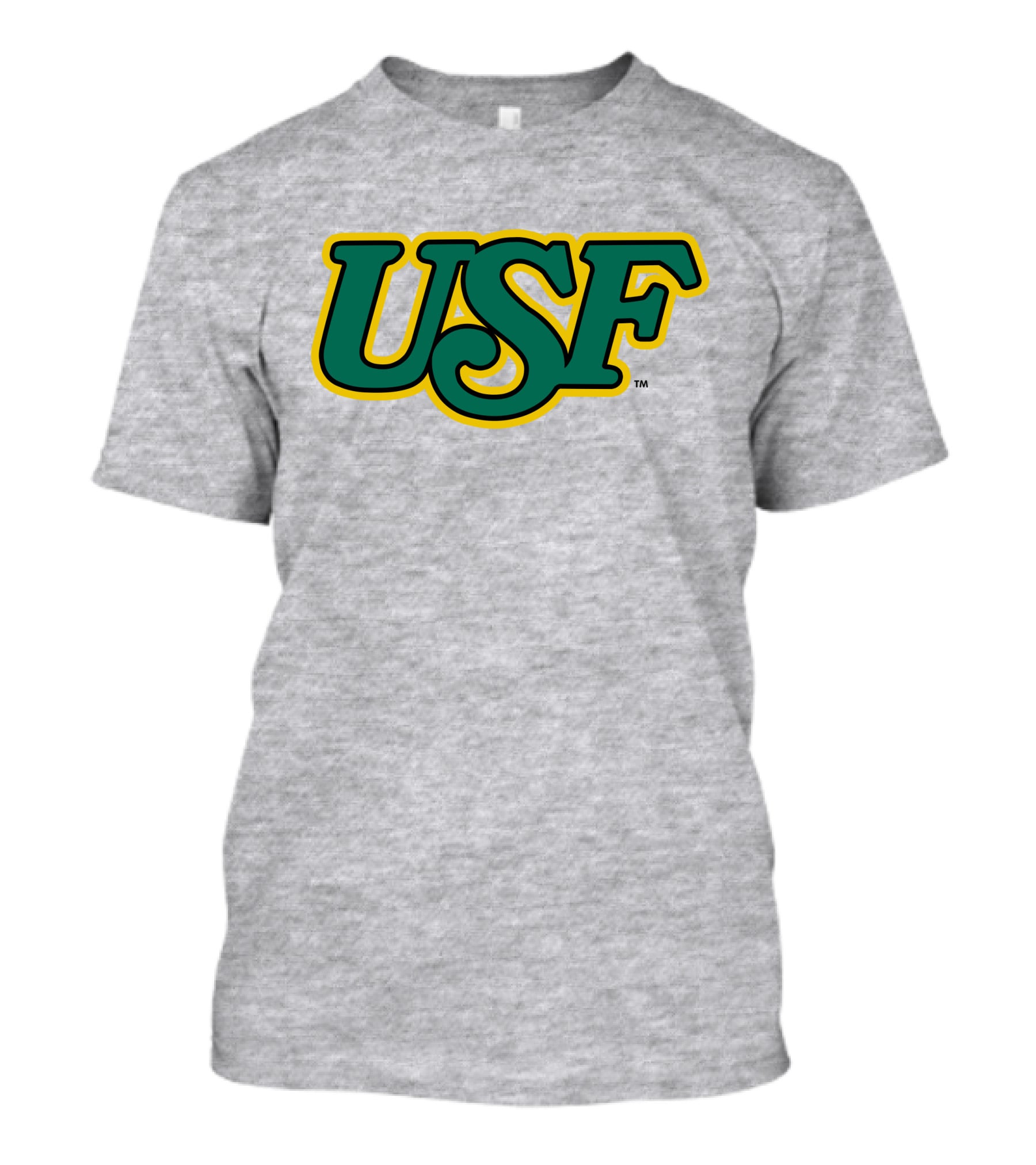 Homefield Apparel Store USF Vintage 1980s USF Logo Gray T-Shirt