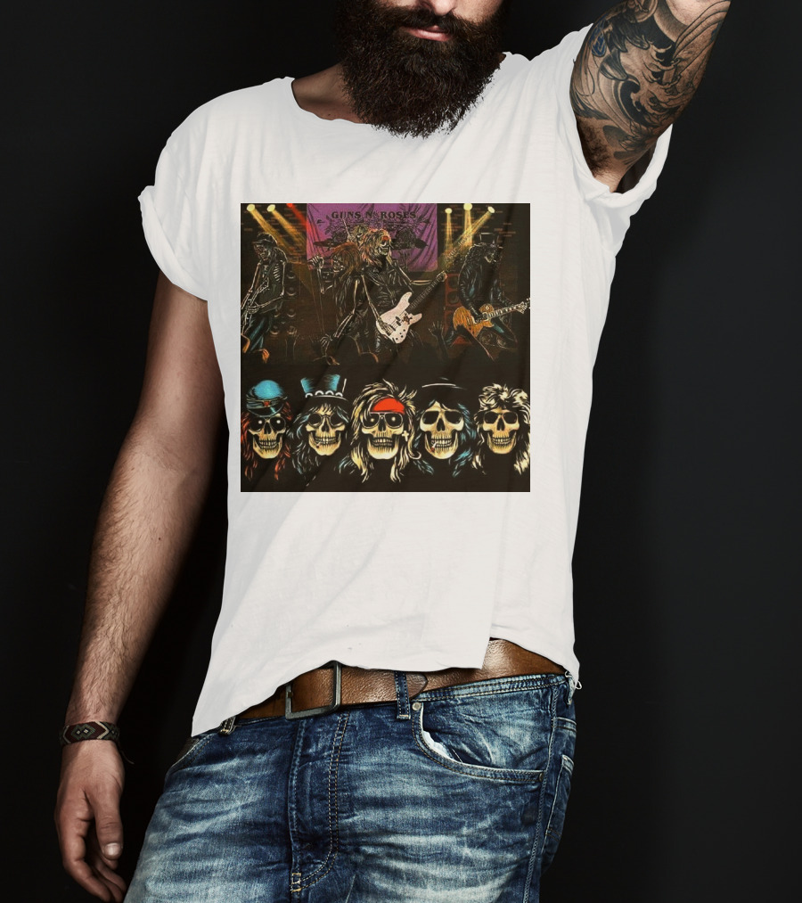 Guns N' Roses Live Skull Band T-Shirt
