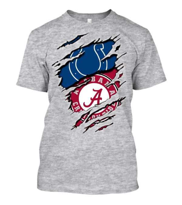 Indianapolis Colts Alabama Crimson Tide Collaboration Fan Gear T-Shirt