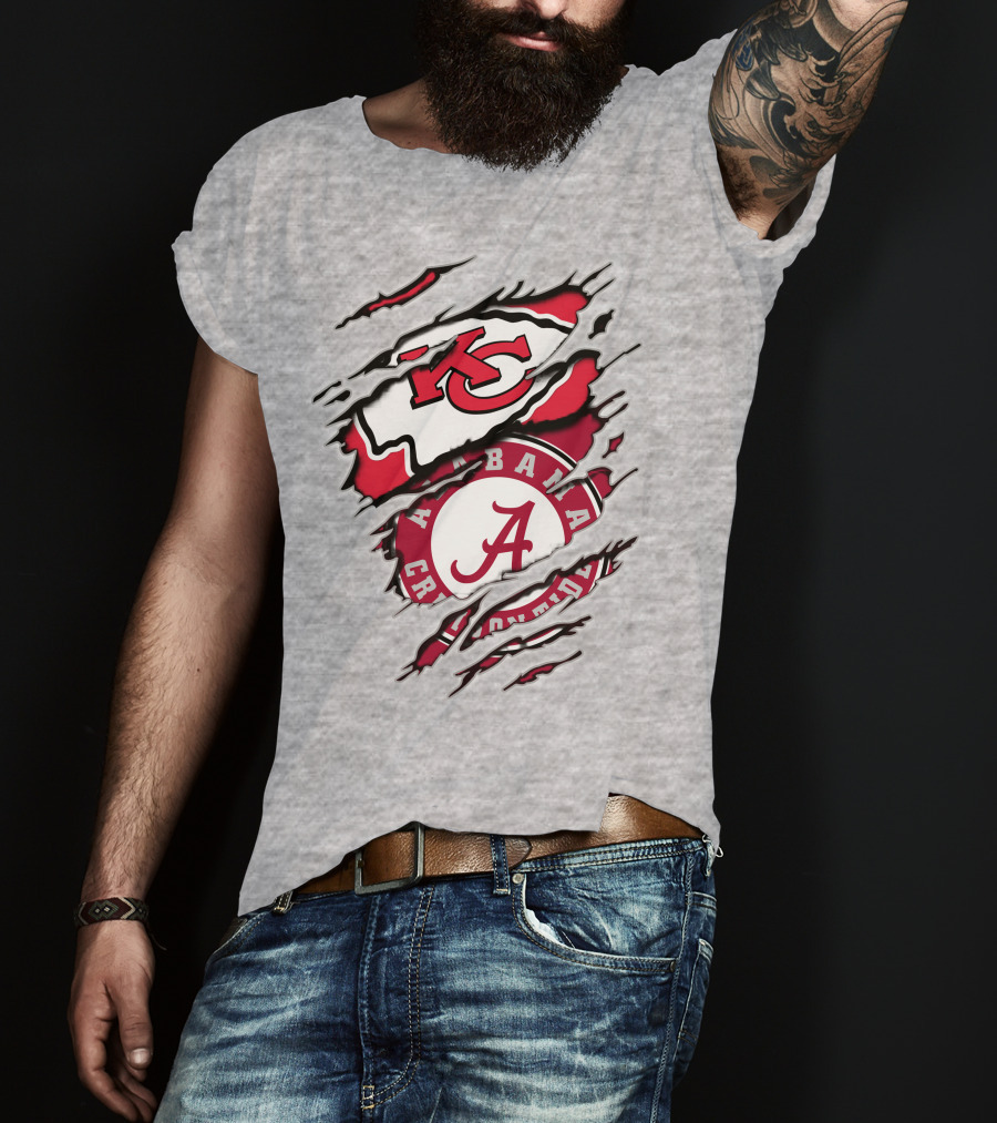 Kansas City Chiefs Alabama Crimson Tide T-Shirt