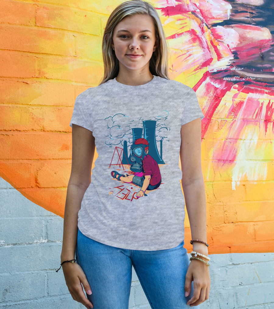 The Cry Of The Future Preschool Gas Mask Child Industrial Playground T-Shirt