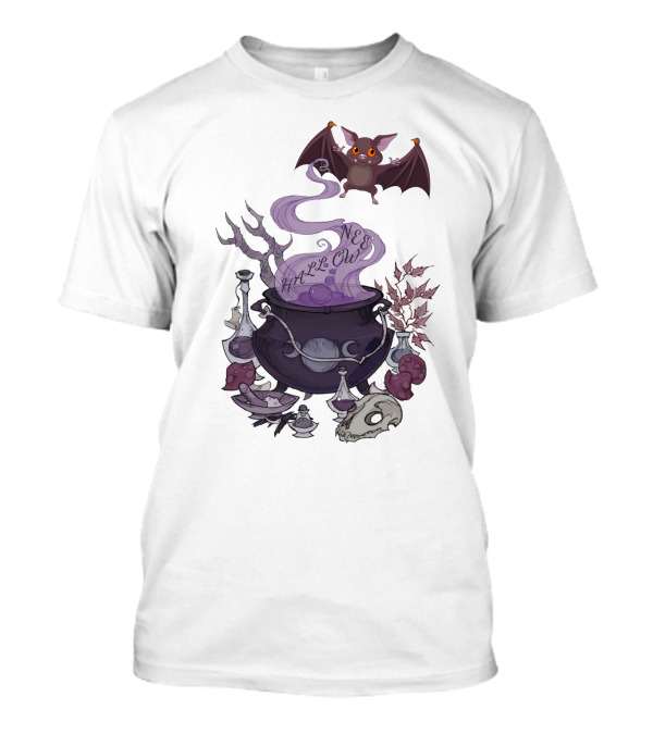 Halloween Smoken Bat Witch's Cauldron And Potions T-Shirt