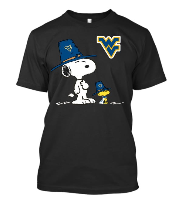 West Virginia Mountaineers Snoopy Woodstock WV T-Shirt