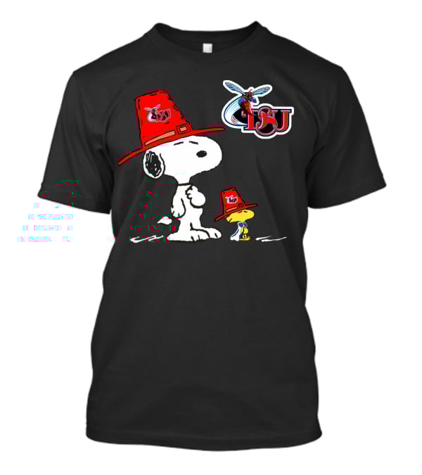 Delaware State DSU Snoopy Woodstock Hornets T-Shirt