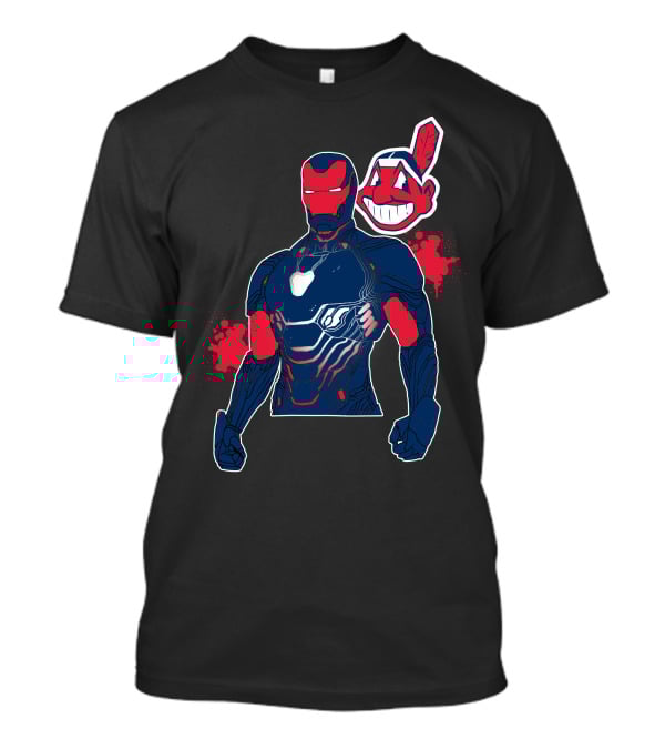 Iron Man Cleveland Indians Crossover T-Shirt