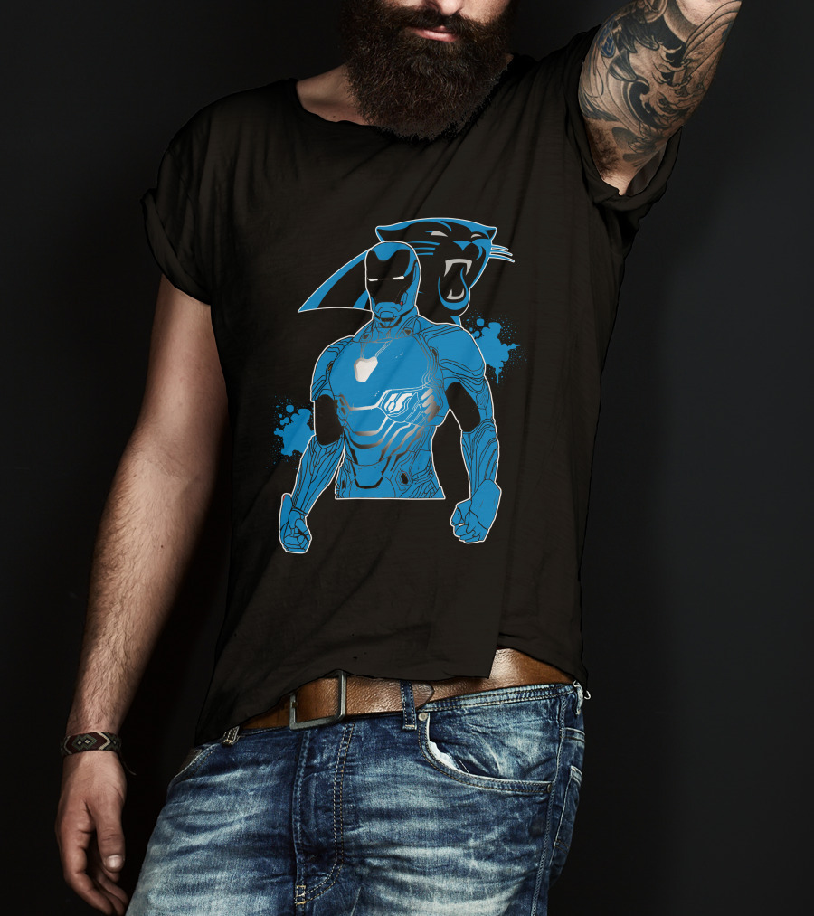 Iron Man Panther Fusion Artwork T-Shirt