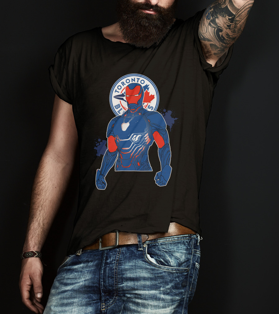 Iron Man Toronto Blue Jays Mashup T-Shirt