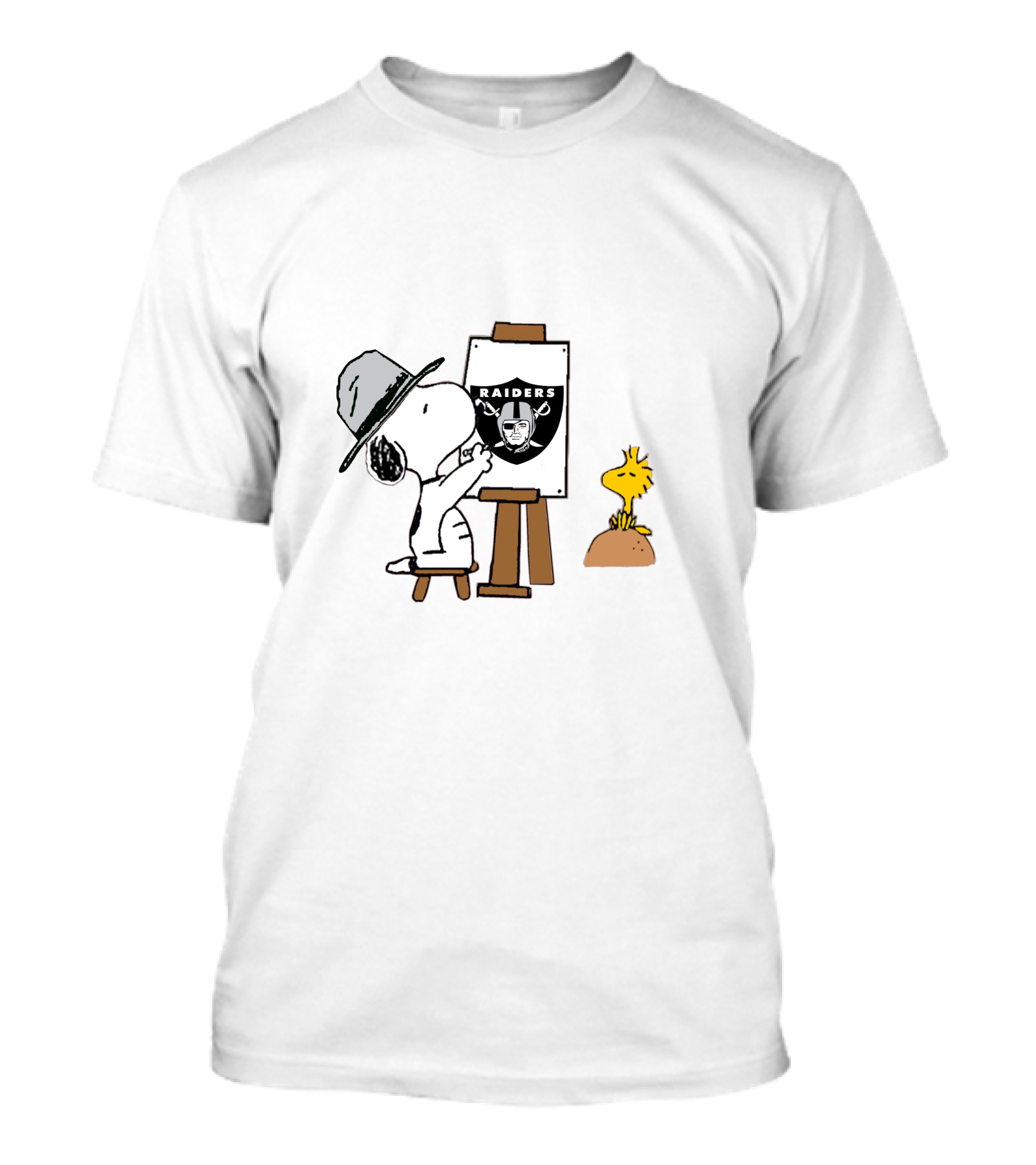Raiders Painting Snoopy And Woodstock T-Shirt