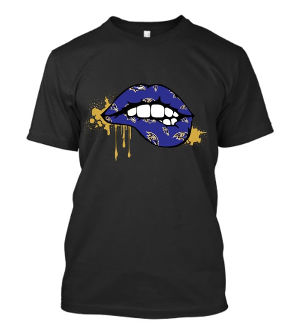 Ravens Dripping Lips Logo T-Shirt
