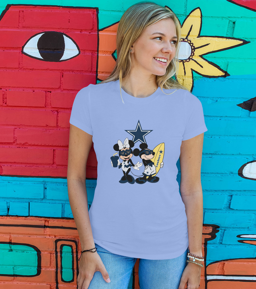 Cowboys Mickey Vacation Star Surfing T-Shirt