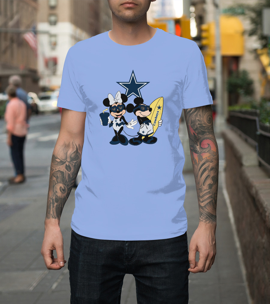 Cowboys Mickey Vacation Star Surfing T-Shirt
