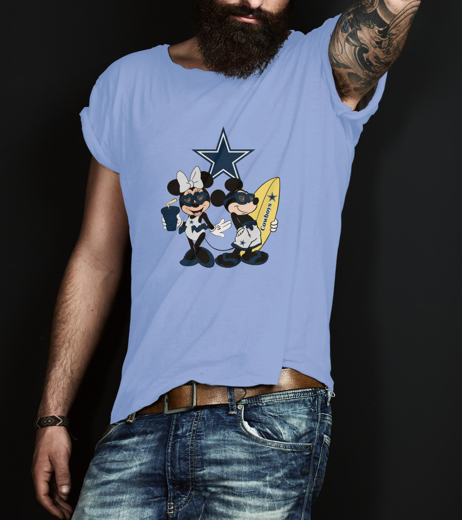 Cowboys Mickey Vacation Star Surfing T-Shirt