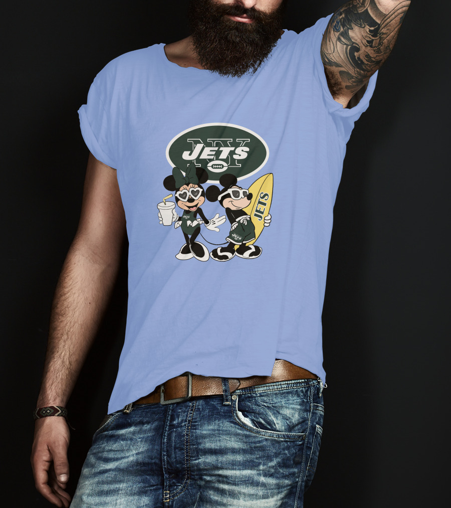 Jets Mickey Surfing Vacation Adventure T-Shirt