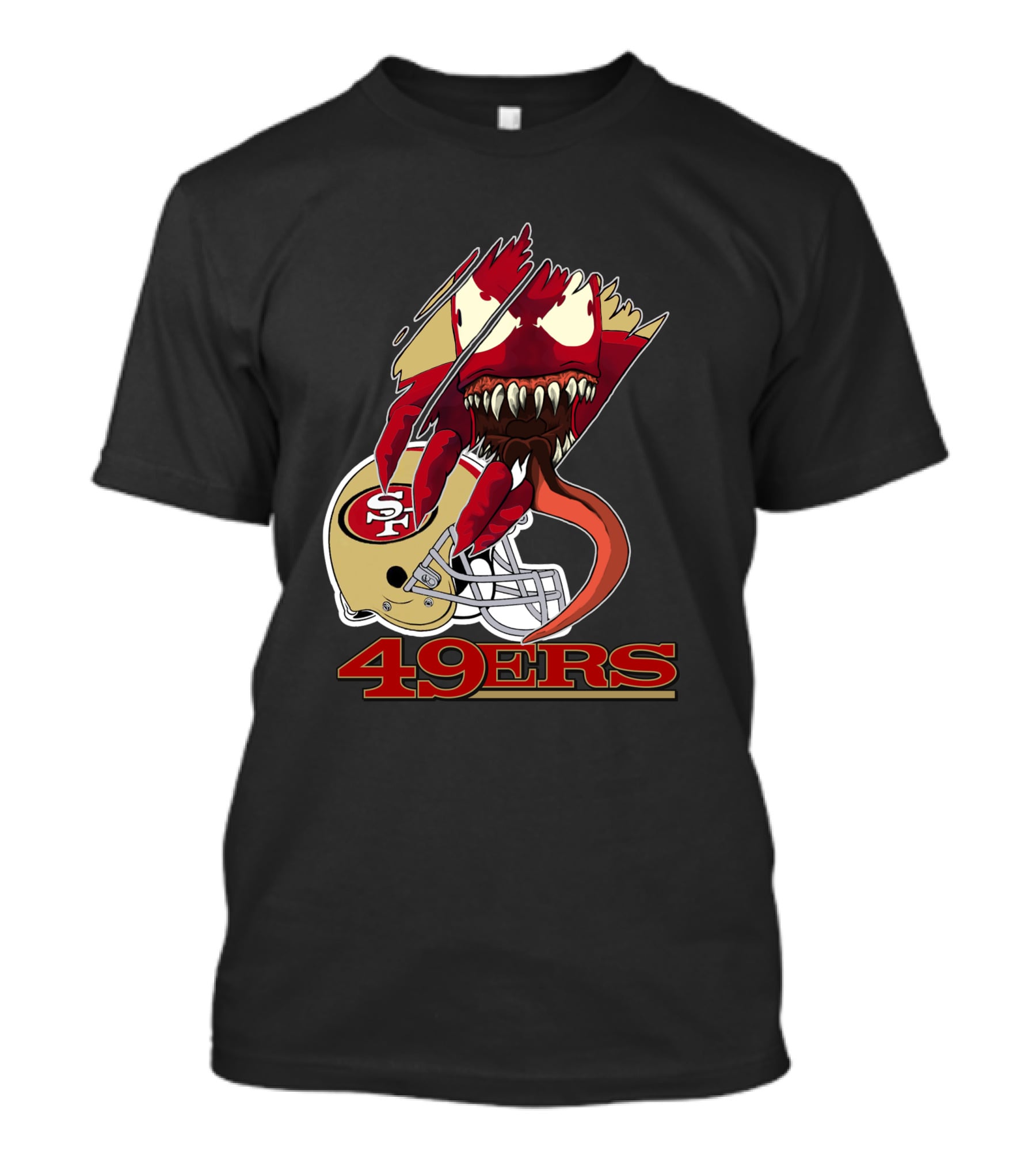 49ers Venomous Creature With San Francisco Helmet T-Shirt