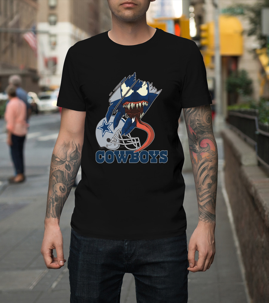 Cowboys Venom Dallas Football Mashup T-Shirt