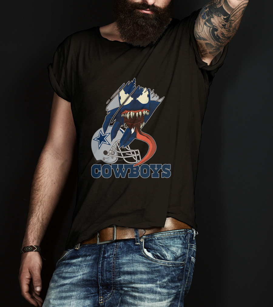 Cowboys Venom Dallas Football Mashup T-Shirt