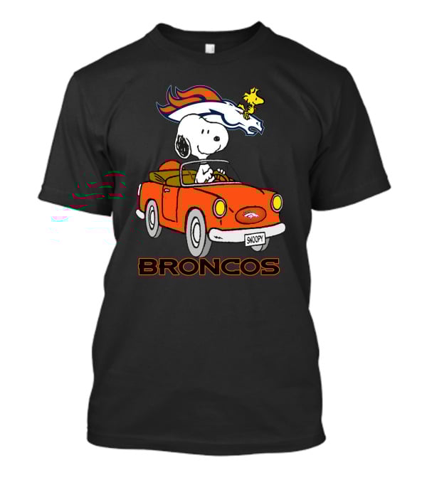 Broncos Snoopy Woodstock Long Ride Adventure T-Shirt