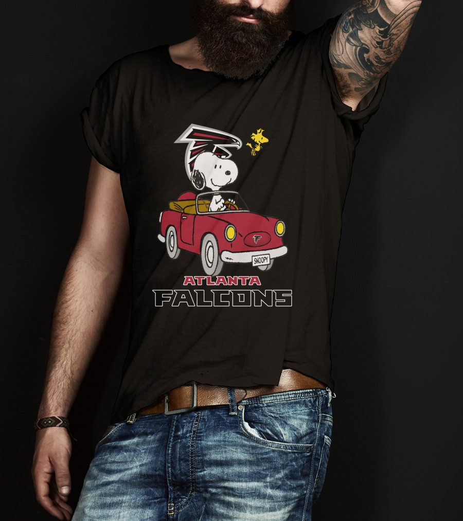 Atlanta Falcons Snoopy Driving Adventure T-Shirt