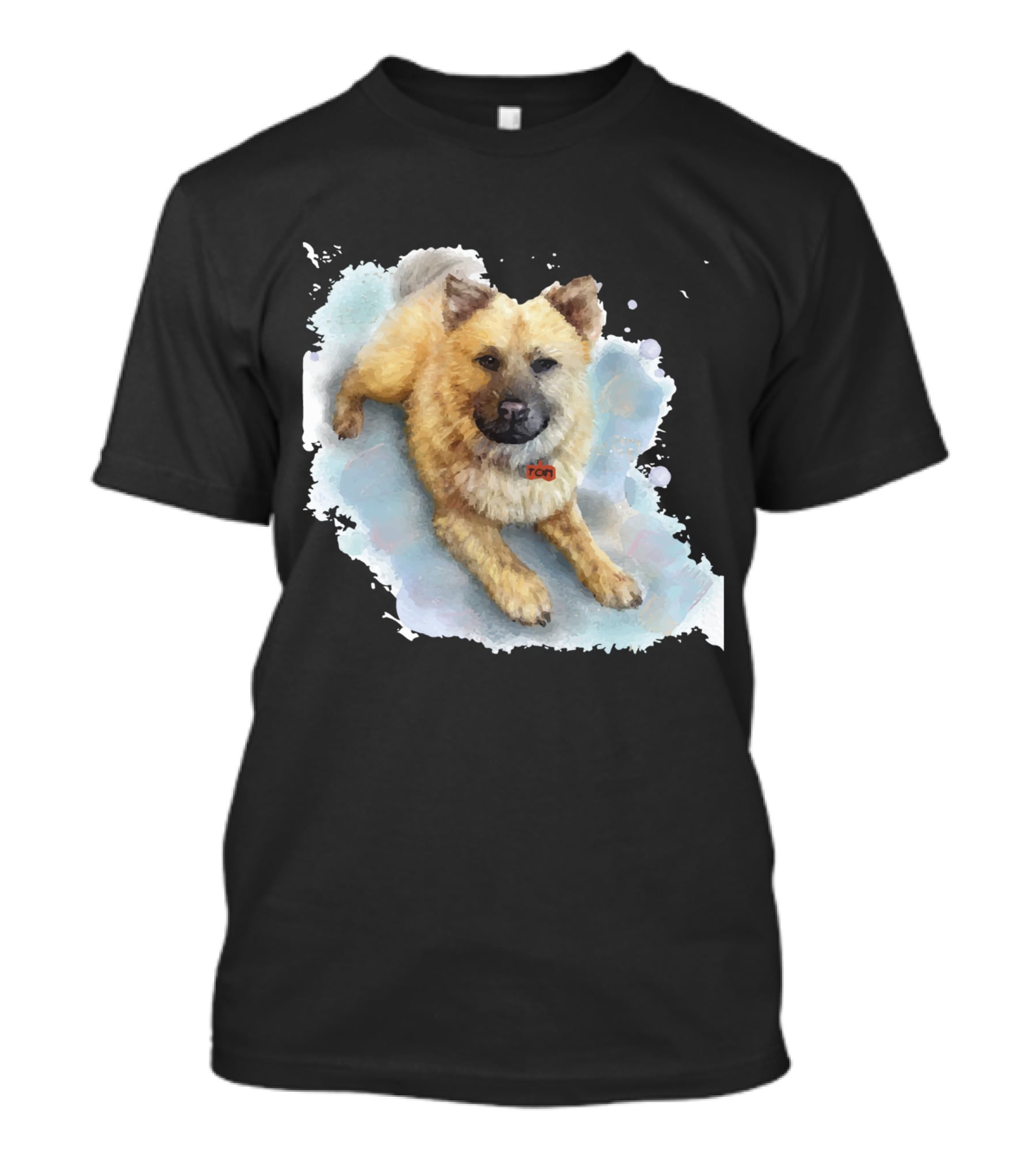 Watercolor Puppy Zen T-Shirt
