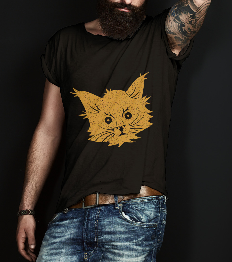 Cat Lover Whiskers Face T-Shirt
