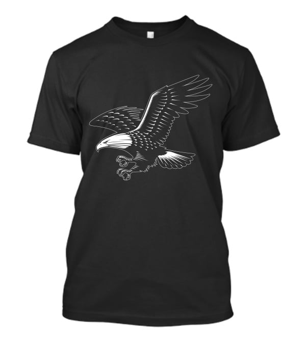 Eagle Outline Majestic Soaring Bird T-Shirt