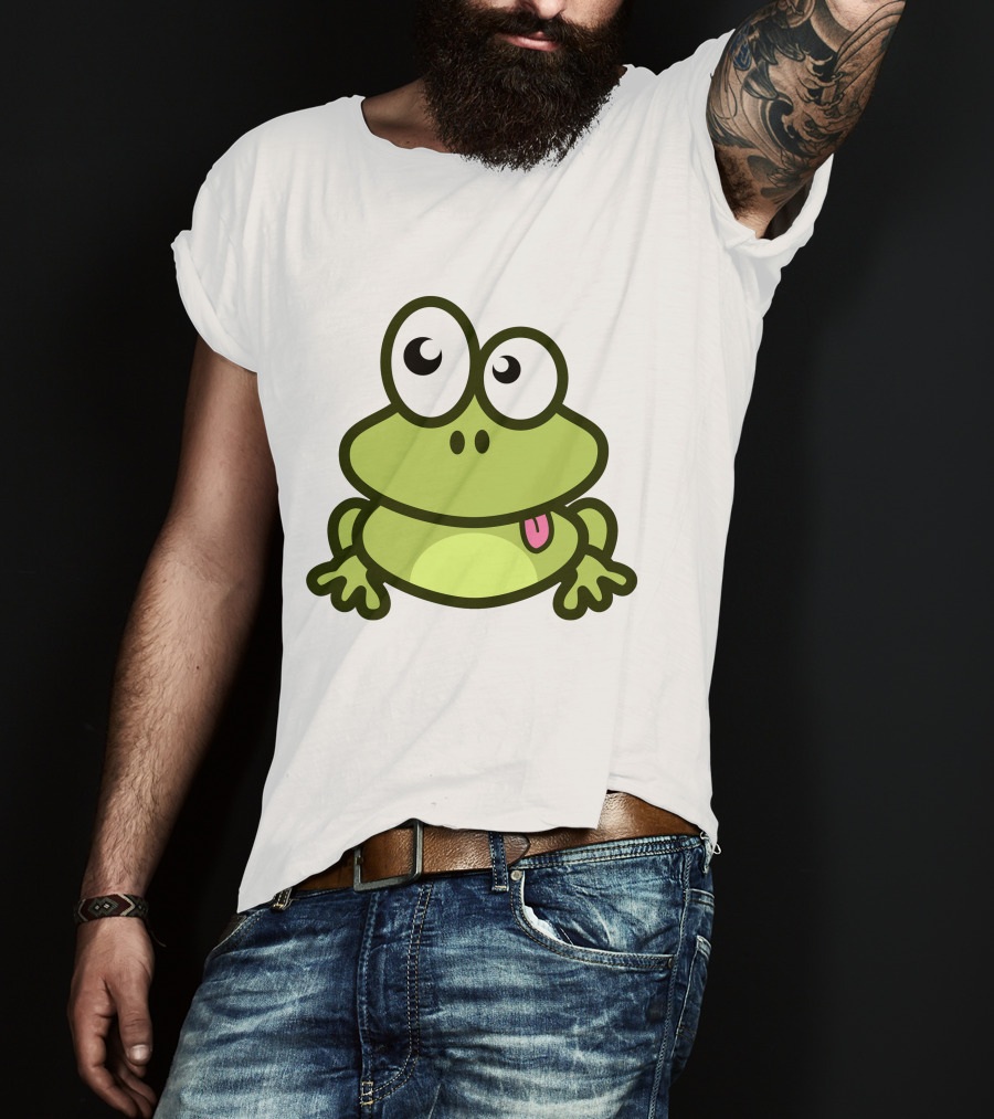 Cute Cartoon Frog Adorable Image T-Shirt