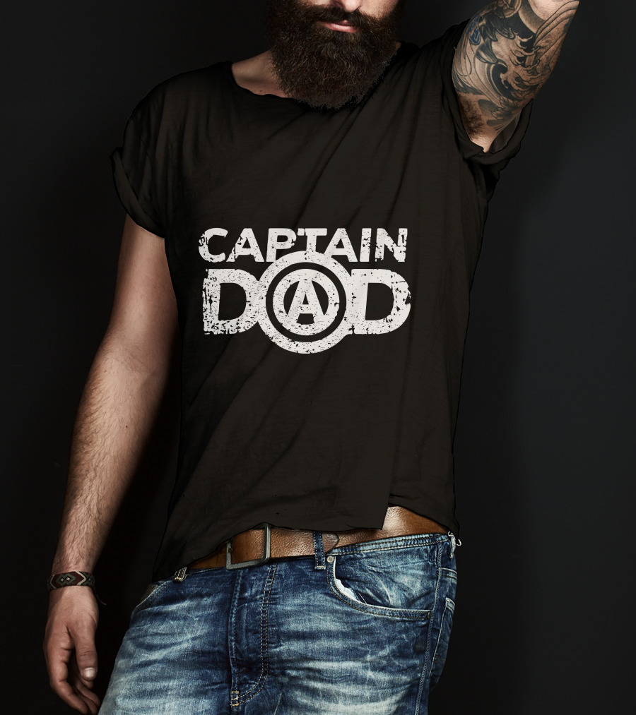 Captain Dad Avengers Inspired T-Shirt