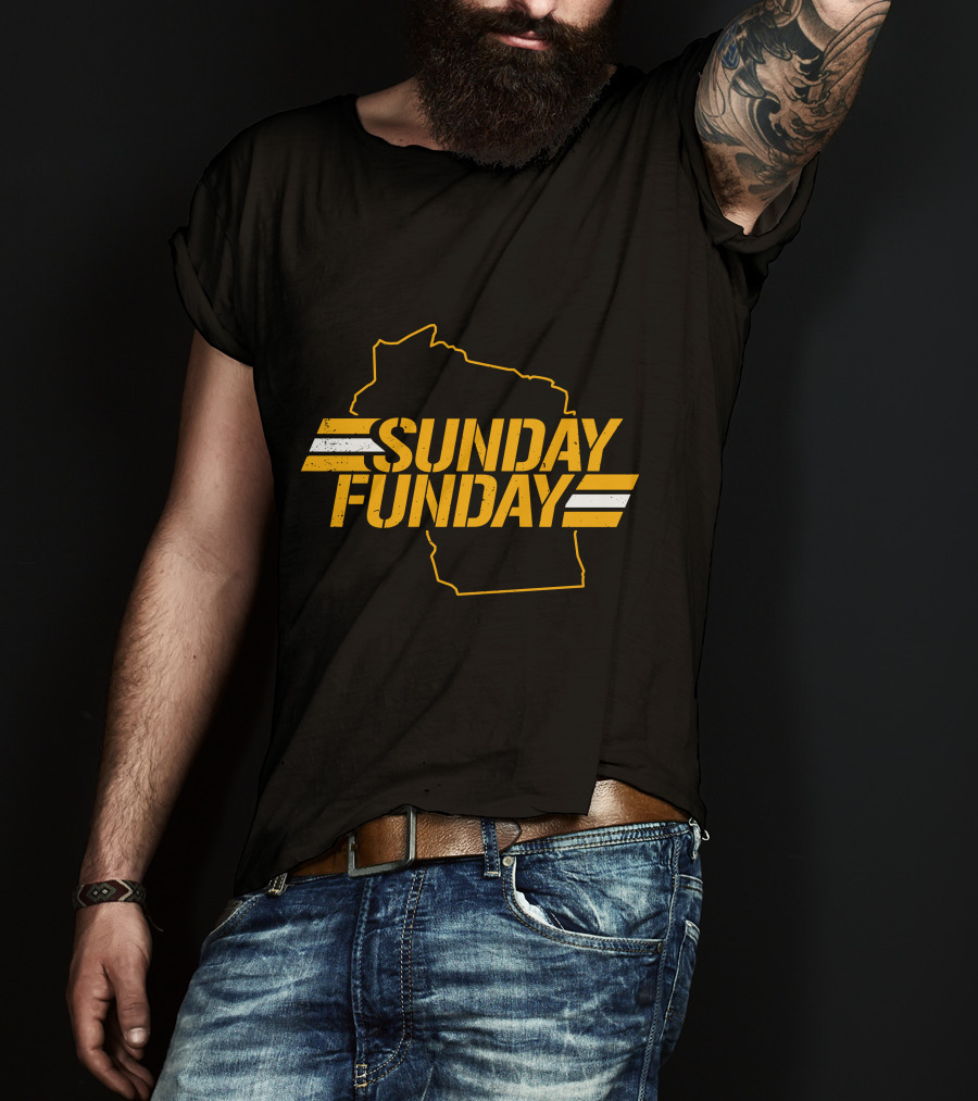 Sunday Funday Wisconsin Green Bay Packers T-Shirt
