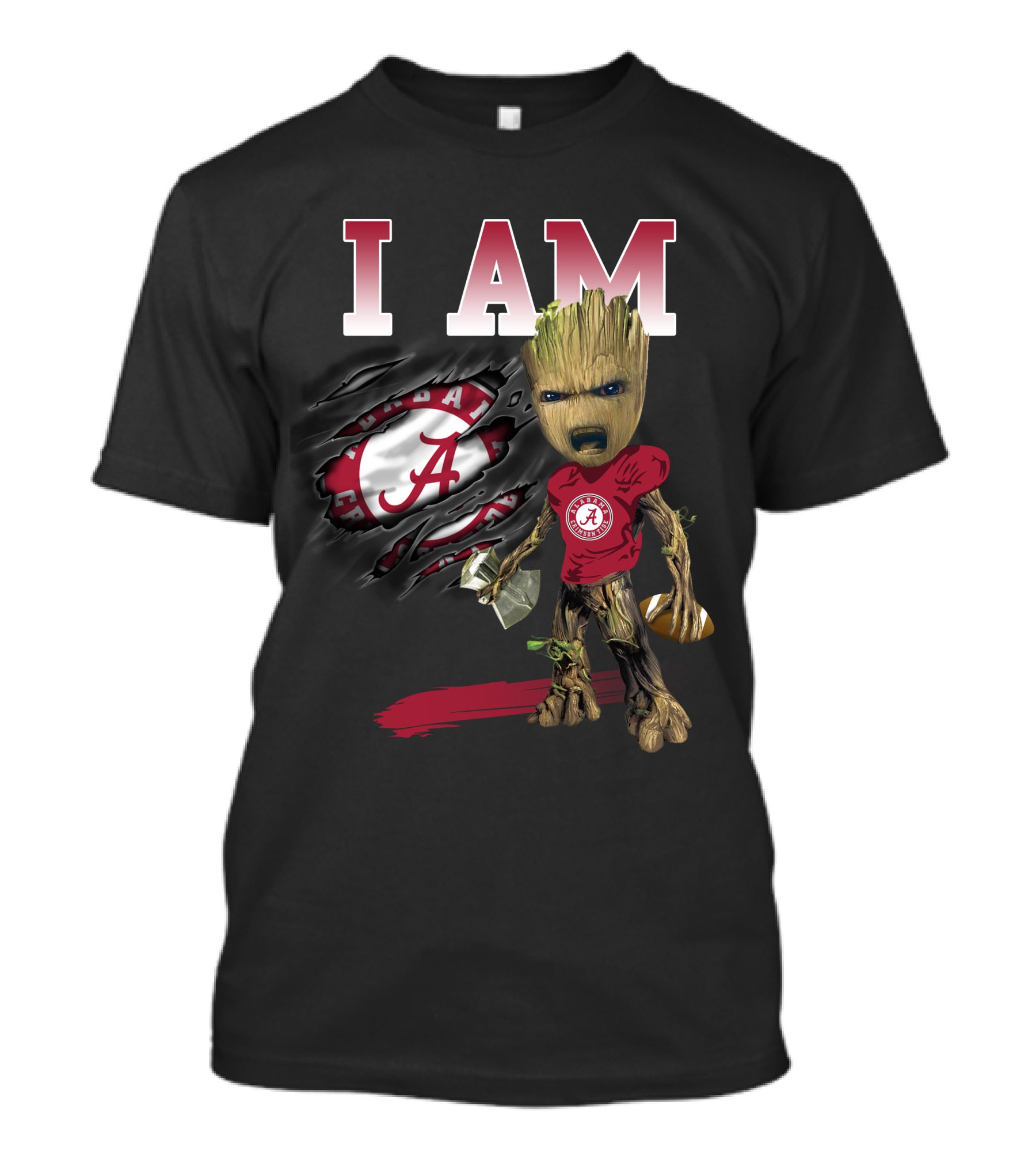 I Am Alabama Football Groot T-Shirt