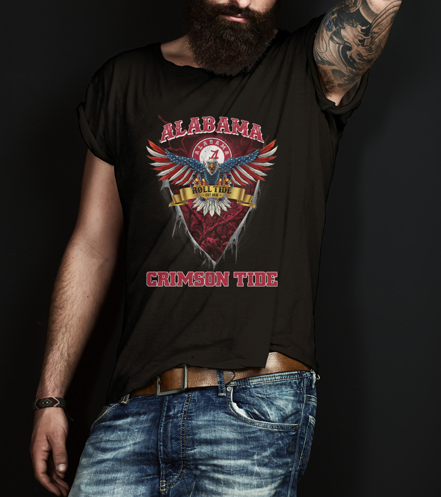 Alabama Roll Tide Eagle Est. 1831 Crimson Tide T-Shirt